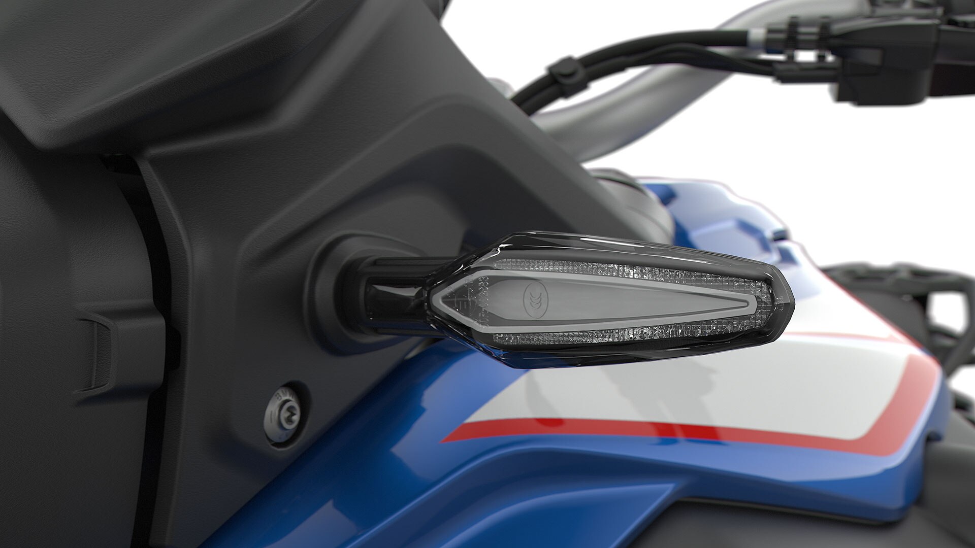 We see the LED indicators of the F 850 GS.