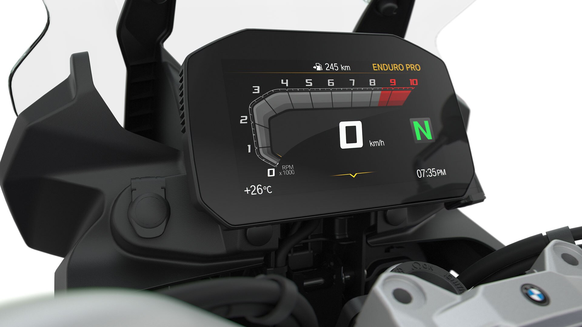 Vidimo 6.5“ TFT zaslon na F 850 GS.