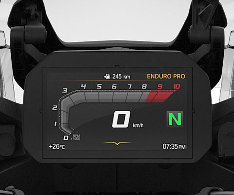 Vidimo 6.5” TFT zaslon na F 850 GS Adventure.
