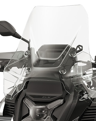High windscreen