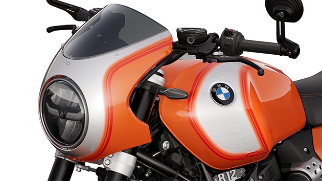 Dinamična prednja ukrasna obloga s Lava orange metalik bojom na modelu R 12 S tvrtke BMW Motorrad