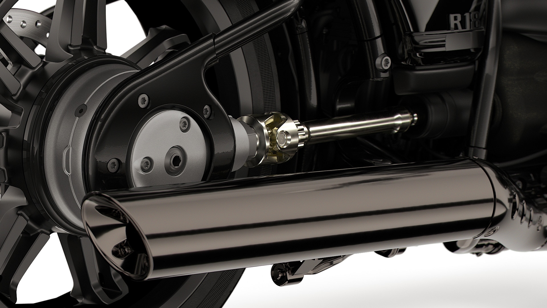 Otvoreno kardansko vratilo i okvir s dvostrukim nosačem