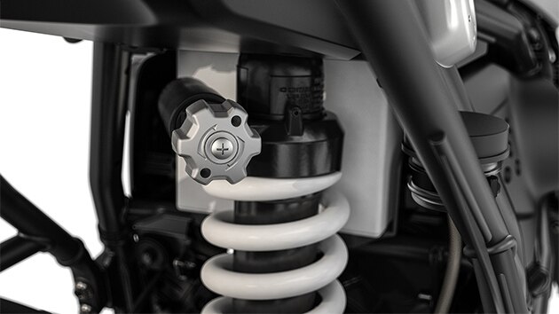 We see the spring strut of the R nineT Pure.