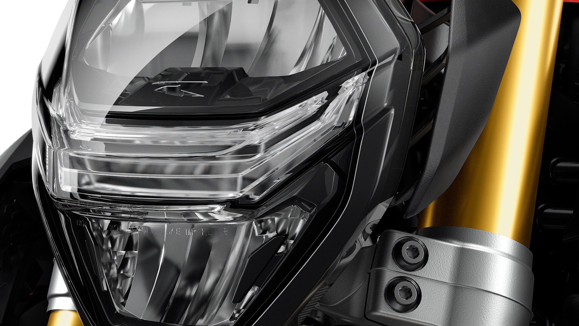 Vidimo prednja svjetla modela F 900 R s prilagodljivim svjetlom za zavoje.