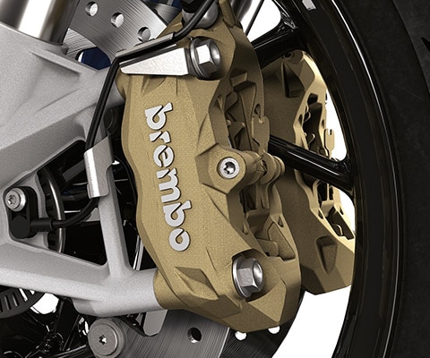 ABS Pro for safe cornering and DTC as standard