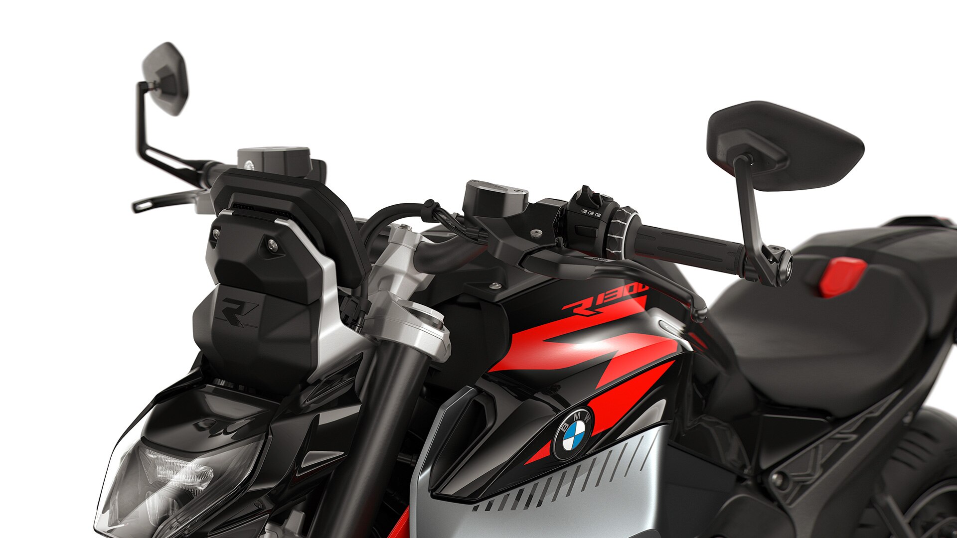 Retrovizori na krajevima upravljača modela R 1300 R tvrtke BMW Motorrad