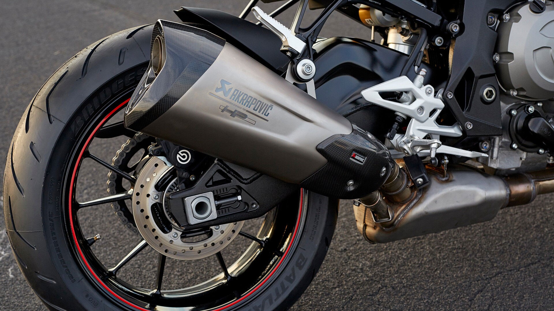 S 1000 R HP titanijski stražnji prigušivač