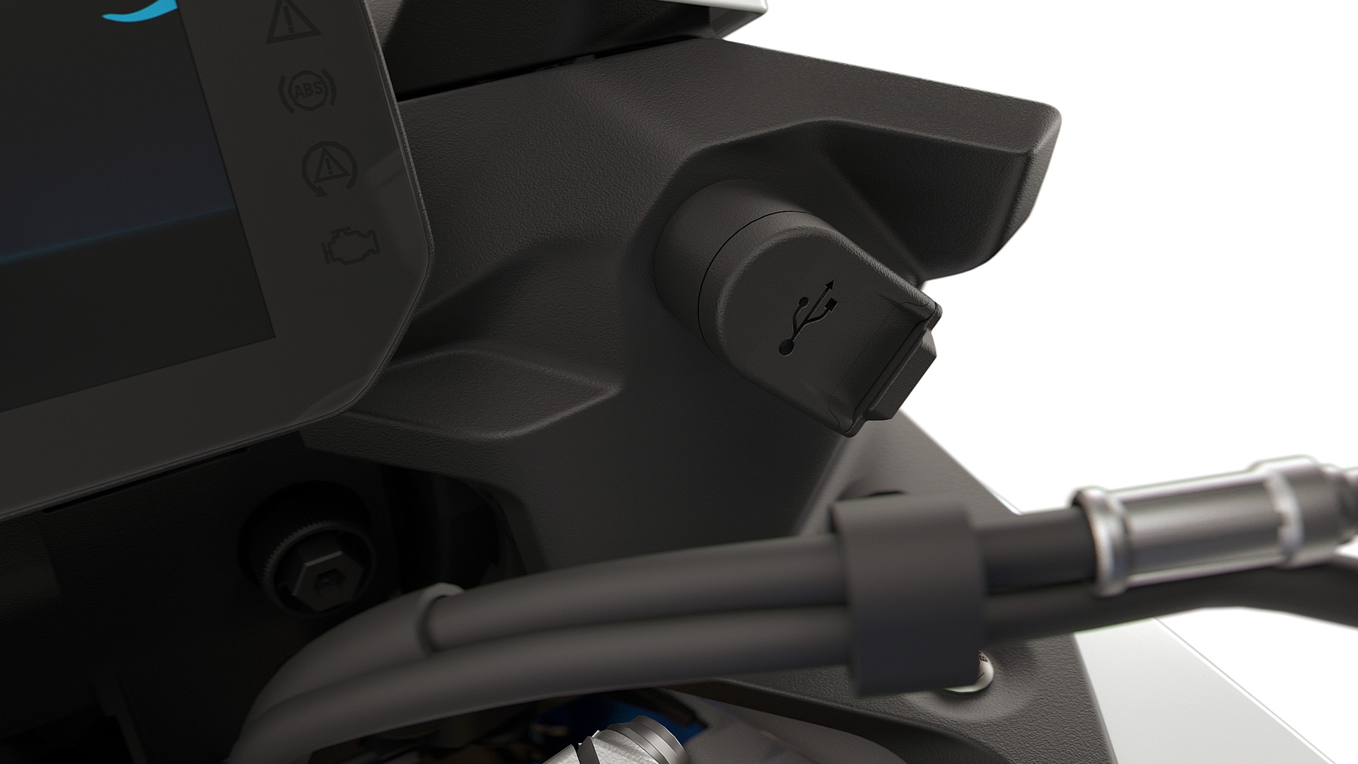 USB-C priključak za punjenje na modelu F 900 XR tvrtke BMW Motorrad