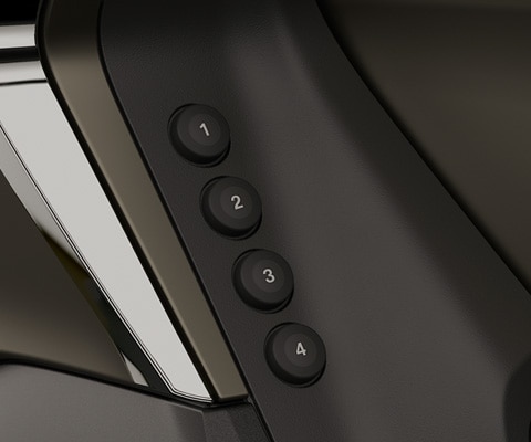 Focus on the four numbered Favourites buttons.