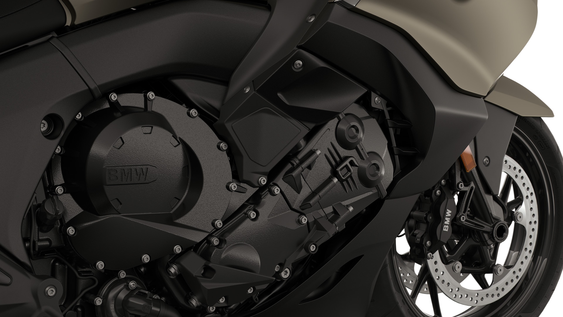 Focus on the six-cylinder engine.