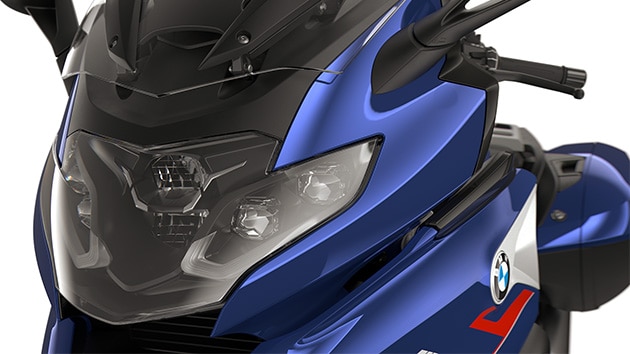 Focus on the LED headlights.