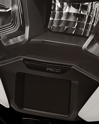 We see the R 1250 RT with the Active Cruise Control system.