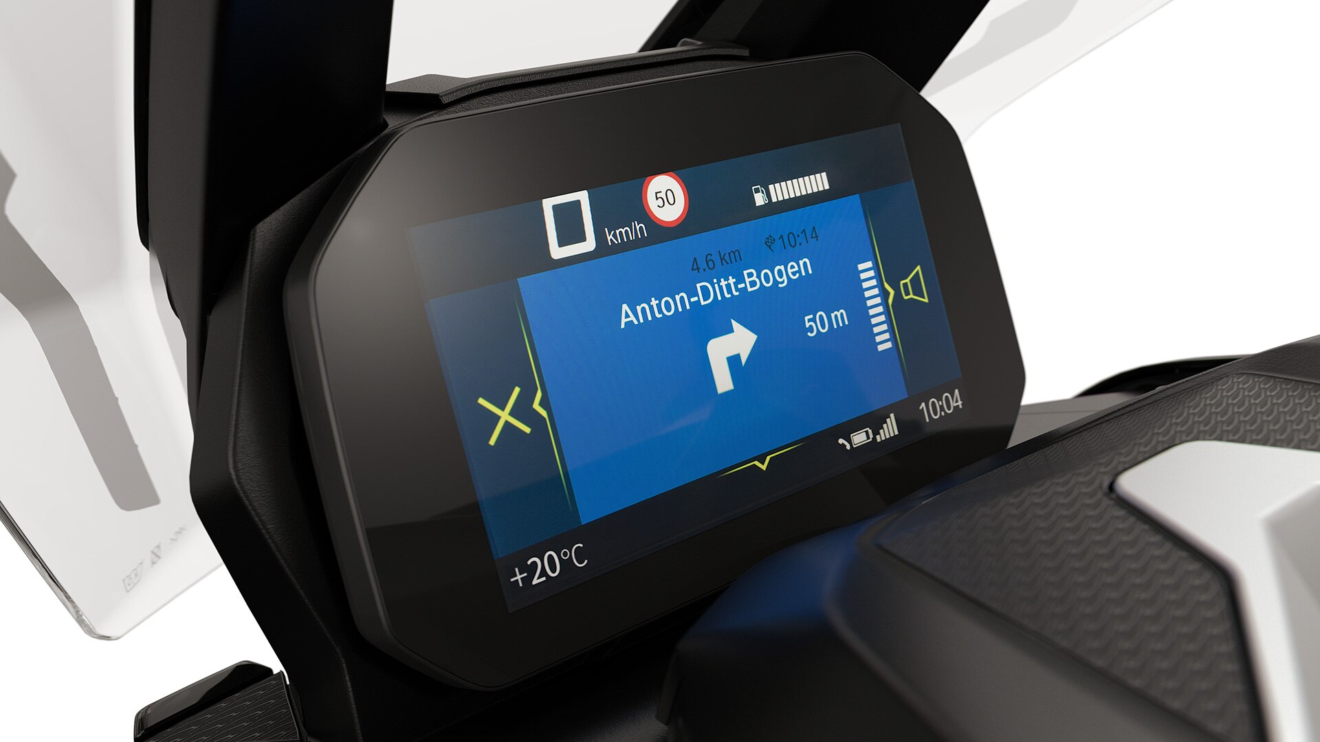 Funkcije povezivanja na modelu C 400 X tvrtke BMW Motorrad